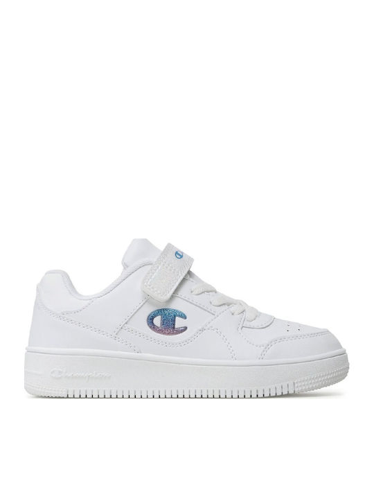 Champion Rebound Kids Sneakers with Scratch White