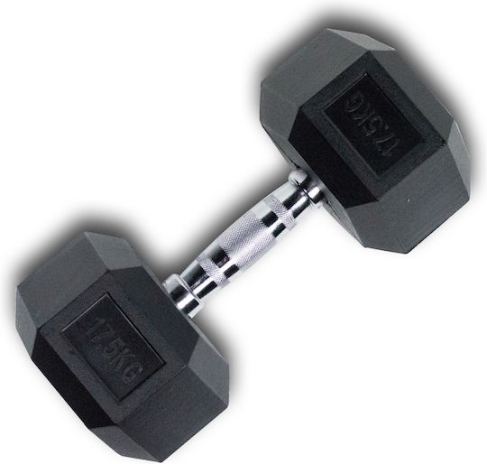 X-FIT Βαράκι Εξάγωνο Λαστιχένιο 1 x 17.5kg