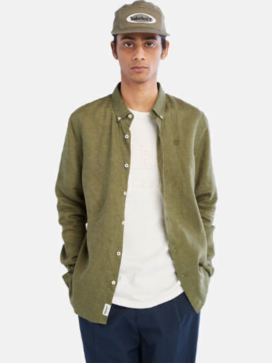 Timberland Mill River Long-sleeved Linen Shirt ...