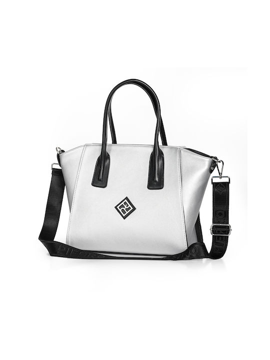 Pierro Accessories Women's Tote Handbag Silver