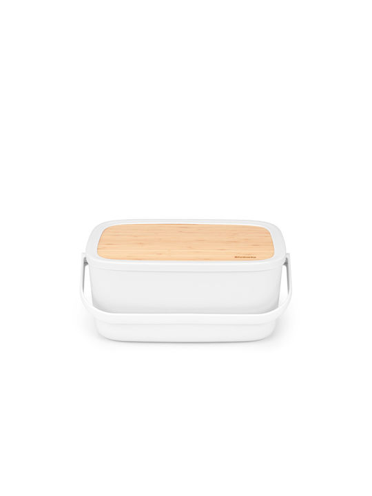 Brabantia Bamboo Bread Box with Lid Bronze Cradle-to-Cradle