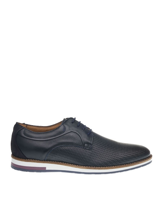 Δερμάτινα Ανδρικά Casual Παπούτσια Blue Wash