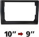 Mounting Plate Frames 1 Din Compatible with Screen 9" Universal