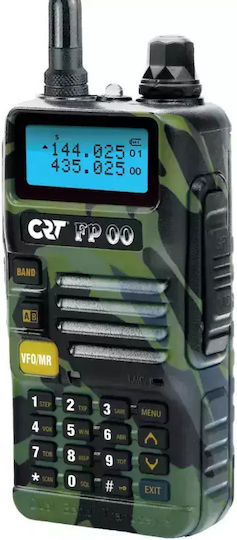 CRT FP00 Безжичен Трансивър UHF/VHF 5W с Монохромен Екран Camo