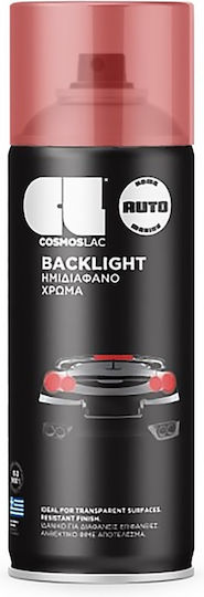 Cosmos Lac N712 Backlight Transparent Red Σπρέι Βαφής για Φανάρια Αυτοκινήτου 400ml