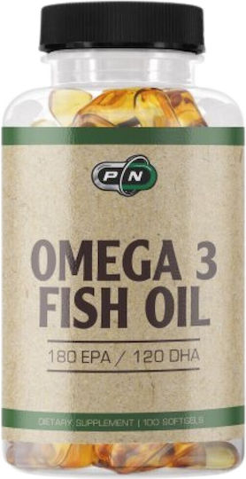 Pure Nutrition Omega 3 Fish Oil Fischöl 1000mg 100 Softgels