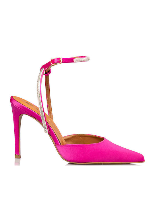 Envie Shoes Токчета с ток стилето и каишка Розов