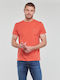 Lacoste Crew Neck Pima Cotton Ανδρικό T-shirt Πορτοκαλί Μονόχρωμο