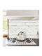 Decorative Sticker Wall White Bricks 1pcs 180x45cm Ango