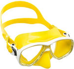 CressiSub Silicone Diving Mask Marea Yellow/White DN282010