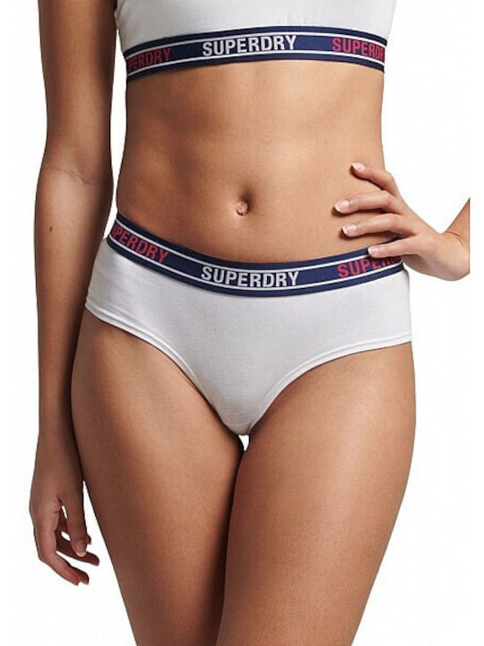 Superdry Bumbac Femeie Alunecare White/Tricolore