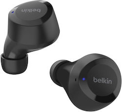 Belkin Bolt Earbud Bluetooth Handsfree Ακουστικά με Αντοχή στον Ιδρώτα και Θήκη Φόρτισης Μαύρα
