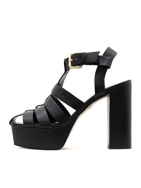 Carrano Leder Sandalen Schwarz