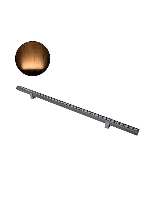 GloboStar Panda Außenstehlampe LED Wall Washer 36W mit Warmweißem Licht IP67 Graue