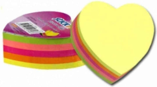 Stick'N Sticky Note Pads Heart Shaped 7x7pcs
