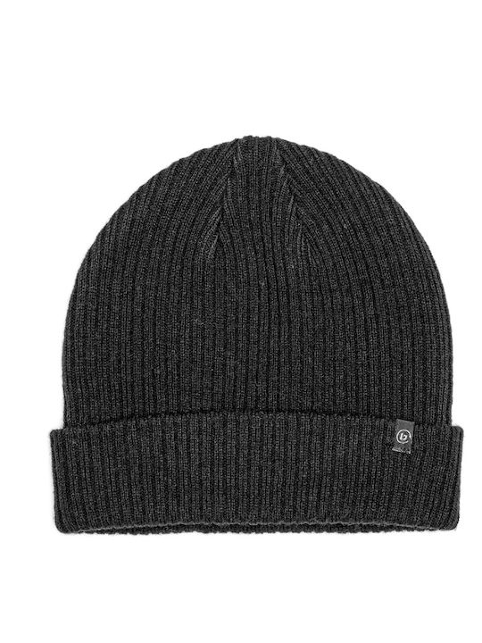 Basehit Beanie Unisex Σκούφος Πλεκτός Black Melange