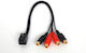 Compotech Car Adapter s.r.l. Line-out 4 RCA for Fakra