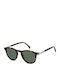 David Beckham Men's Sunglasses with Brown Tartaruga Plastic Frame and Green Lens DB 1114/S 3MA/O7