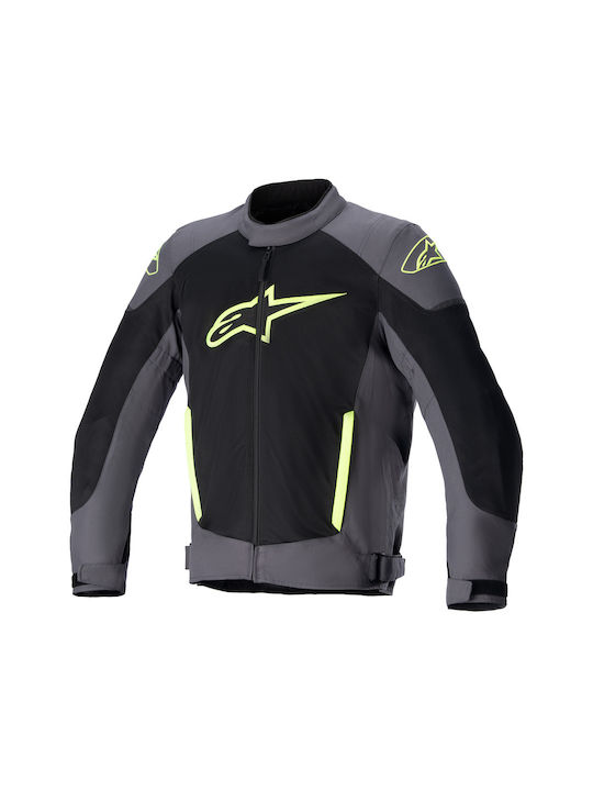 Alpinestars T-SP X Superair Vară Bărbătesc Jachetă de Motocicletă Tar Gray/Black/Yellow Fluo