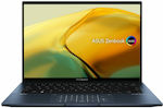 Asus ZenBook 14" OLED (i5-1240P/8GB/256GB SSD/W11 Home) Ponder Blue (US Keyboard)