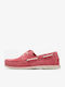 Leder Damen Mokassins in Rosa Farbe