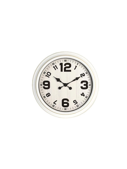 Ceas de Perete Plastic Alb Ø40.5cm