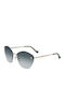 Liu Jo Women's Sunglasses with Gold Metal Frame and Gray Gradient Lens