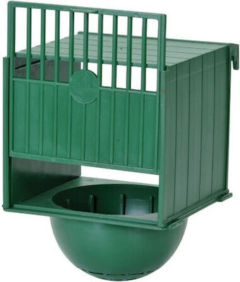 2 GR Cage Plastic Green with Control Door 12x12x17cm