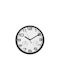 Aria Trade 837362300 Wall Clock Metallic Black Ø25cm