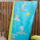 Nima Surfing Kinder-Strandtuch Blau 140x70cm 32212