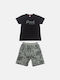 Joyce Kids Set with Shorts Summer 2pcs Black