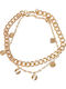 Urban Classics Gold Plated Anklet Chain 22cm
