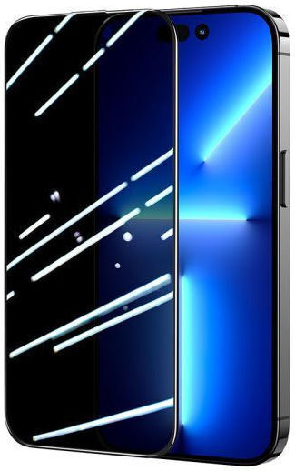 ObaStyle 3D Privatsphäre Gehärtetes Glas Schwarz (iPhone 14 Pro Max)