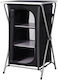 AT0001205 Wardrobe Metallic for Camping Folding Black