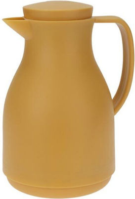 Aria Trade ΑΤ00012057 Jug Thermos Plastic Yellow 1lt with Handle