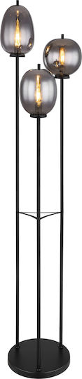 Globo Lighting Blacky Φωτιστικό Δαπέδου Υ167εκ. Μαύρο