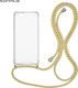 Sonique Armor Back Cover Silicone with Strap Ra...