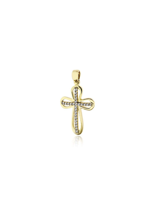 Skaras Jewels Women's Gold Cross 14K