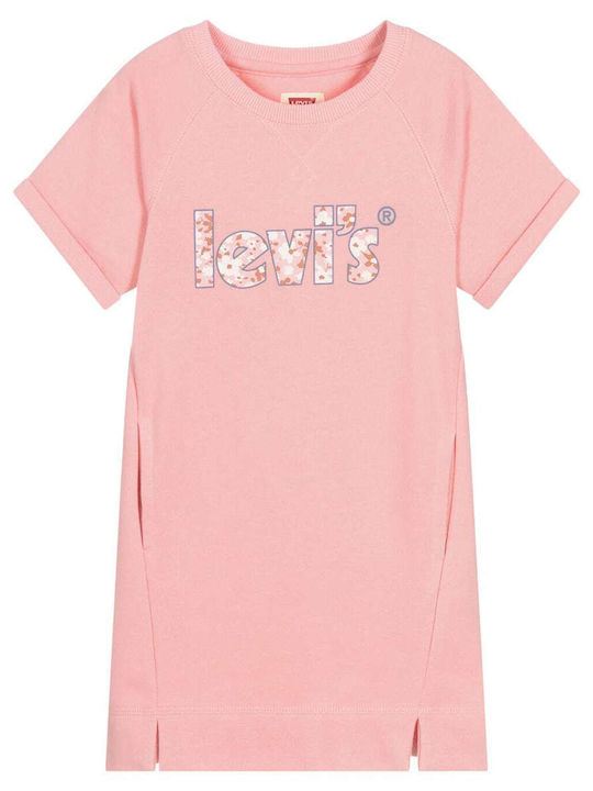 Levi's Kids Dress Short Sleeve Pink