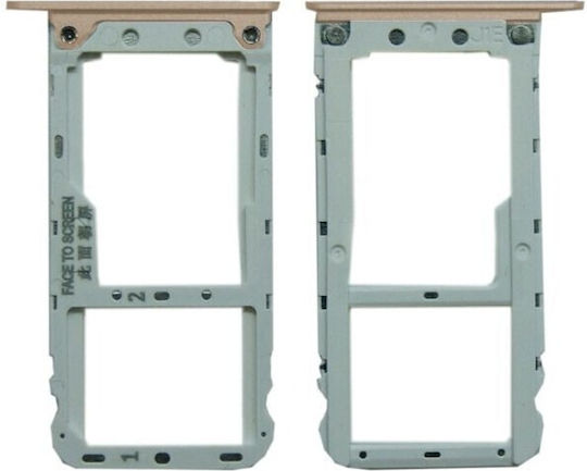 Sim-Kartenhalterung Gold Redmi Note 5