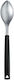 Triangle Kanel Shallow Kitchen Spoon Stainless Steel Black 8cm