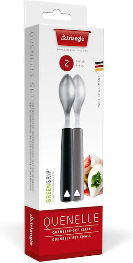 Triangle Kanel Untiefe Servierlöffel Küchen Rostfreier Stahl Schwarze 6cm 2 Stück