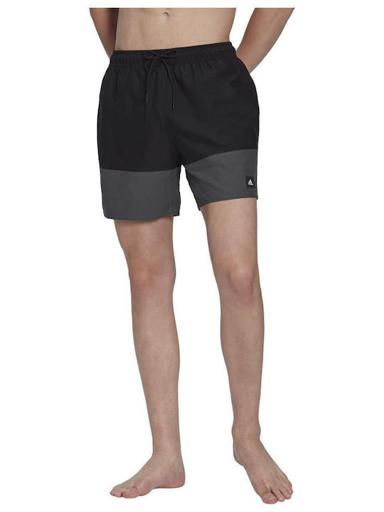 adidas Colorblock Мъжки Бански Плувни Шорти Черни