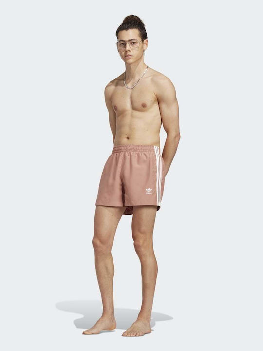 adidas Originals Adicolor 3-Stripes Men's Swimwear Shorts Clay Strata/White