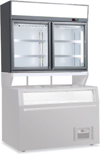 Klimaitalia Freezing Showcase Floor with 4 Levels with Capacity 373lt 145x59x102.2cm Alaska Top 145