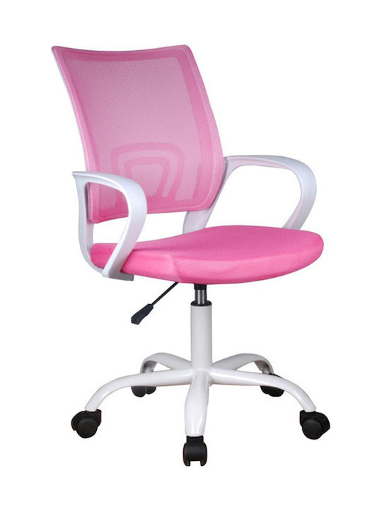 Καρέκλα Γραφείου με Μπράτσα Venus-W Ροζ