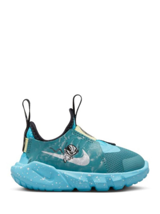 Flex Runner 2 Lil Kids Sports Shoes Running Slip-On Mineral Teal / Baltic Blue / Lemon Chiffon / Chrome