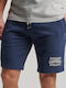 Ovin Vintage Men's Athletic Shorts Navy Blue
