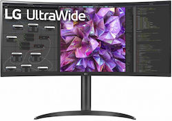 LG 34WQ75C-B Ultrawide IPS HDR Gebogen Monitor 34" QHD 3440x1440 mit Reaktionszeit 5ms GTG