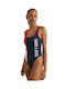 Runway Badeanzug Marineblau